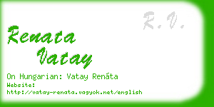 renata vatay business card